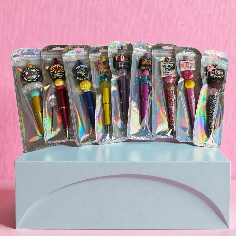 Winners choice‼️ Customize beaded pen ($12/each) 2 leopards sold